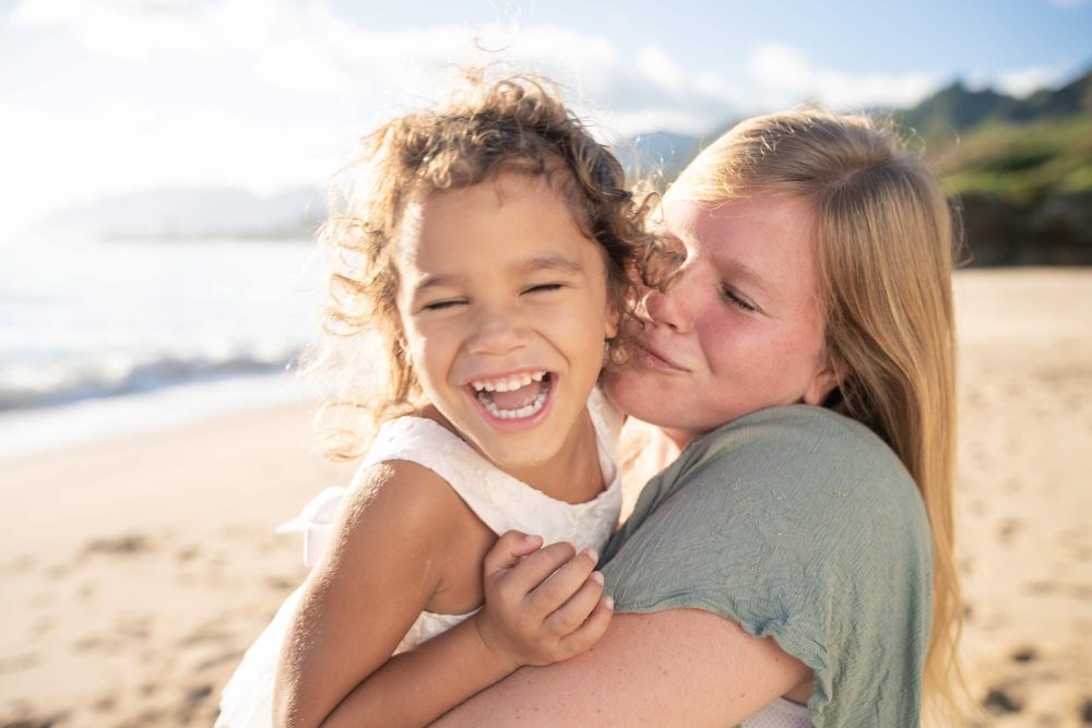 Mom and Daughter beach photo session